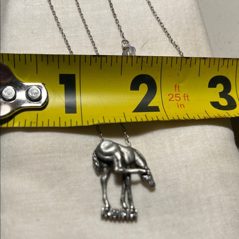 Kelly Herd Sterling Silver Horse foal Necklace - Picture 2 of 4